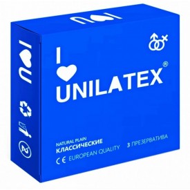 Классические презервативы Unilatex Natural Plain - 3 шт.